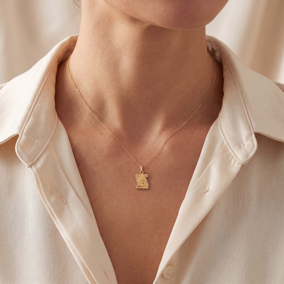 18K Yellow Gold Pendant 2 1221324145 1221324146 1221324147 3