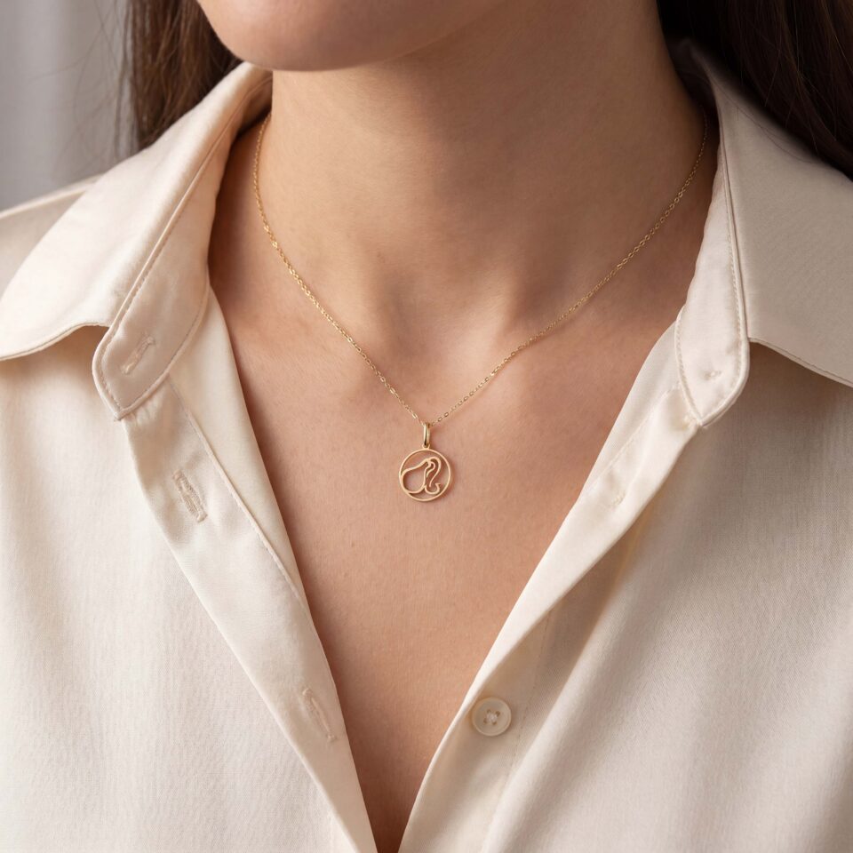 18K Yellow Gold Pendant 2 1221324470 1