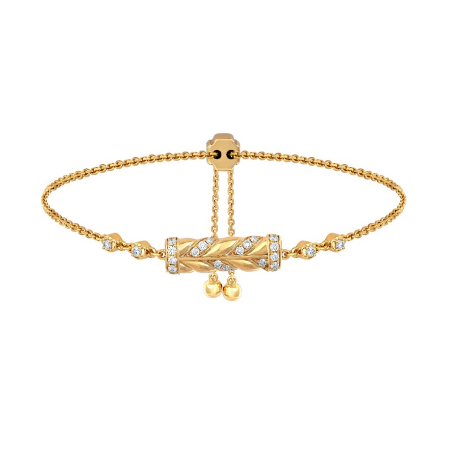 Diamond Bracelet of 18K Yellow Gold