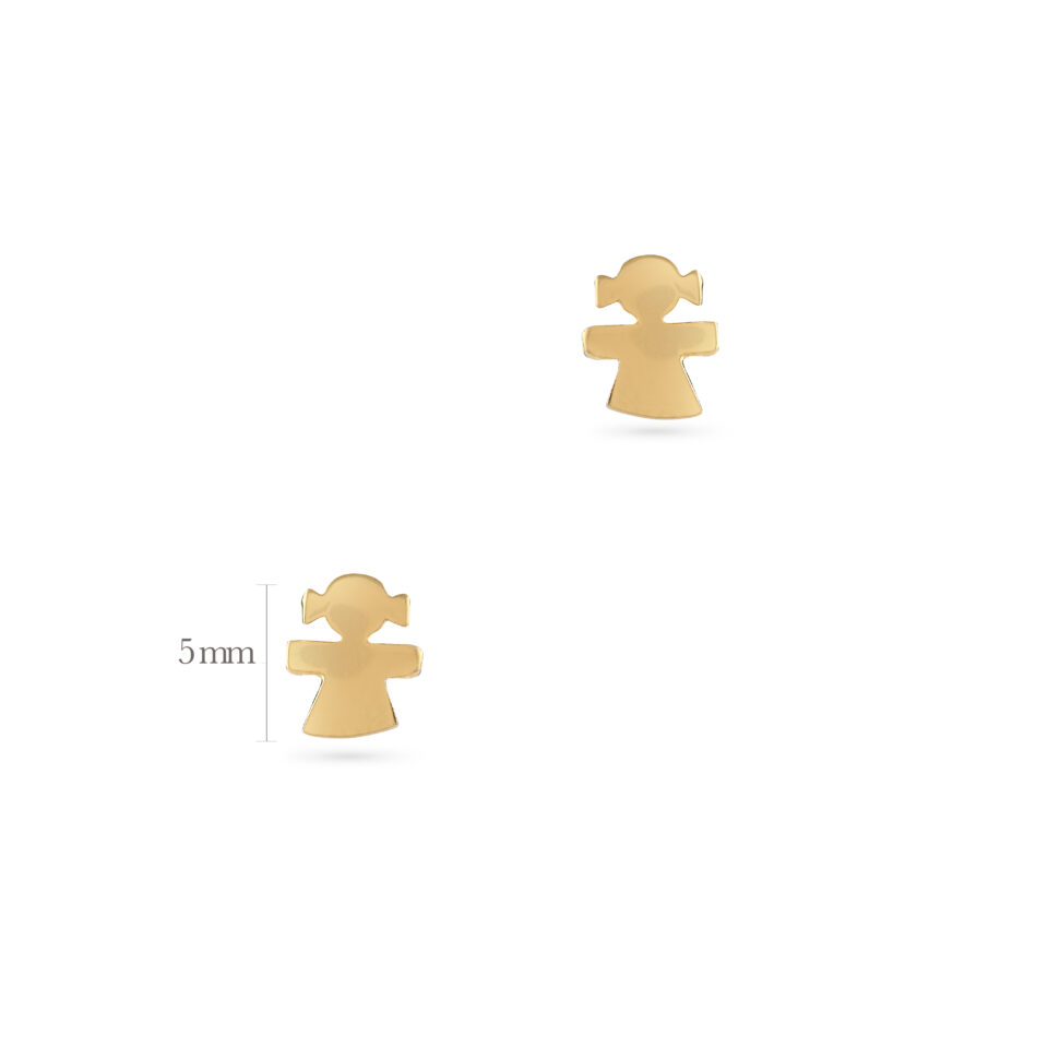 Yellow Gold Kids Earring 4 S 1241107414 Scaled